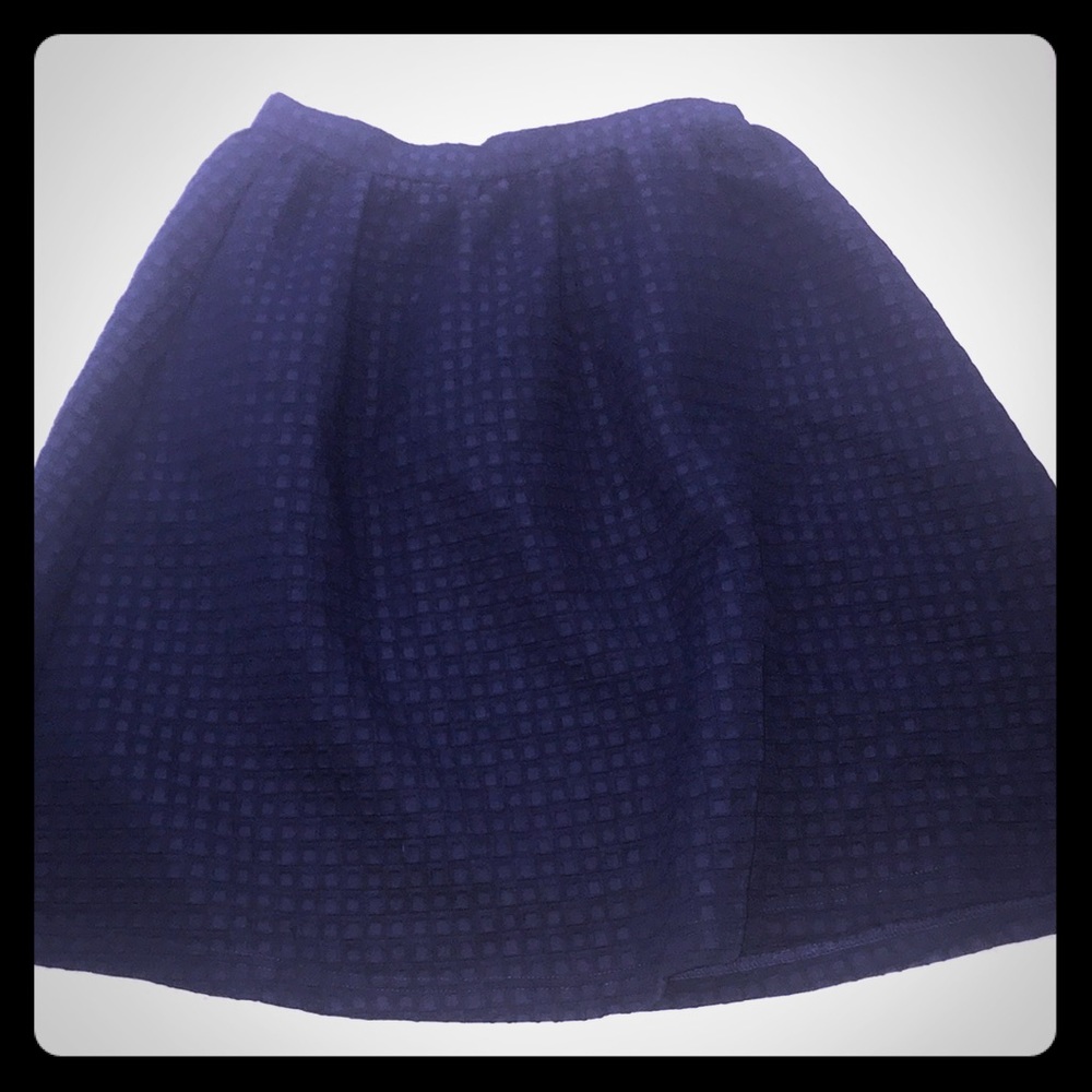 Long blue skirt